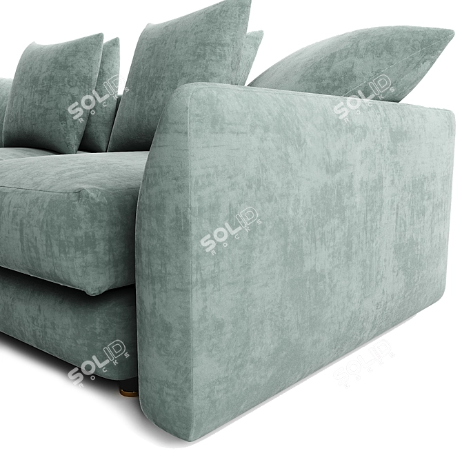 Luxury Ceasar Fendi Sofa 3D model image 4
