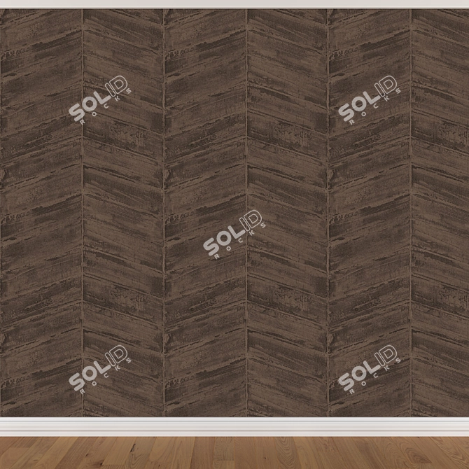 Seamless Wallpaper Set with 3 Textures 3D model image 2