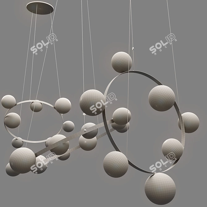 Moooi Hubble Bubble: Versatile Chandelier 3D model image 6