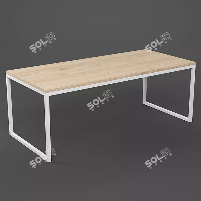 Modern Dining Table Set 2013 3D model image 3