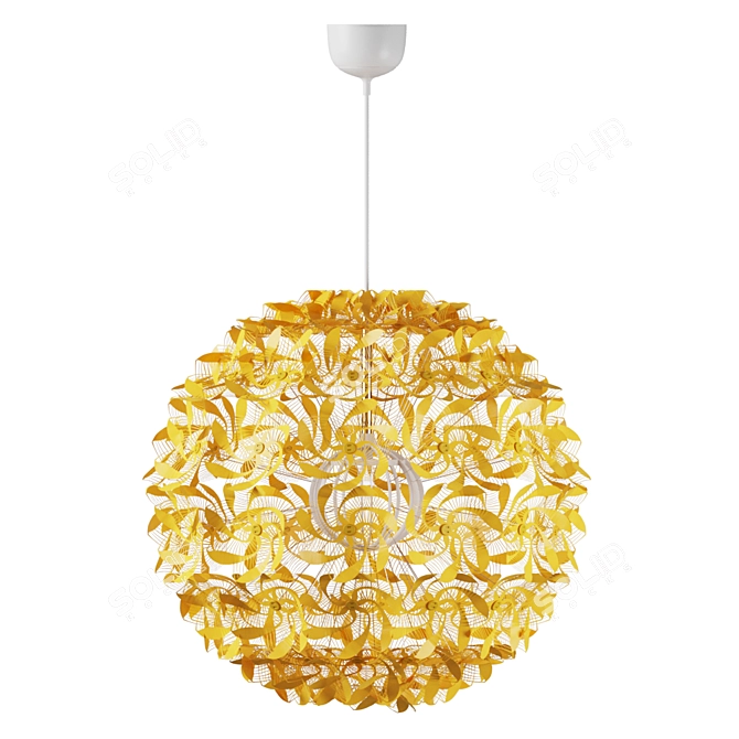 Modern Yellow Pendant Lamp: GRIMSOS 3D model image 1