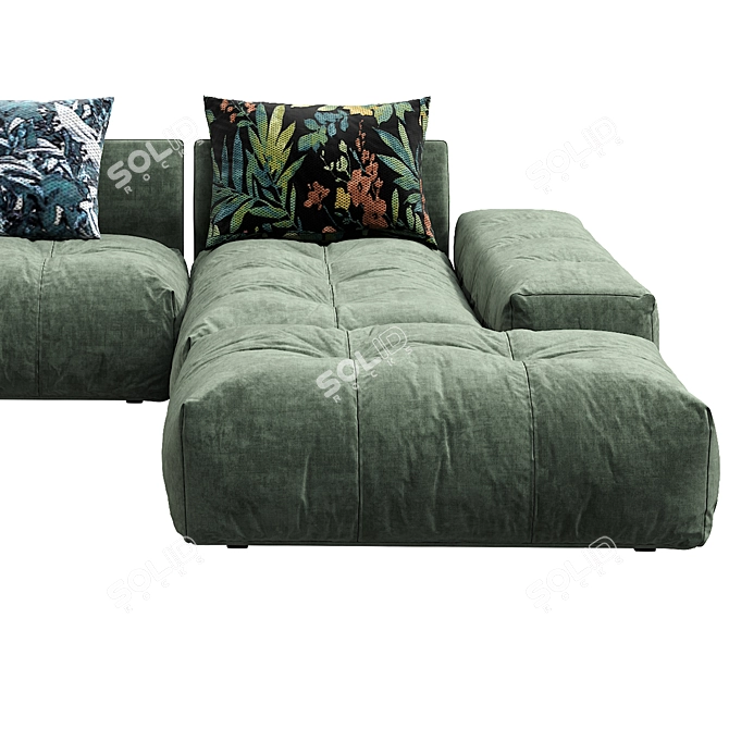 Pixel Sofa: Modern and Stylish Seating 3D model image 4