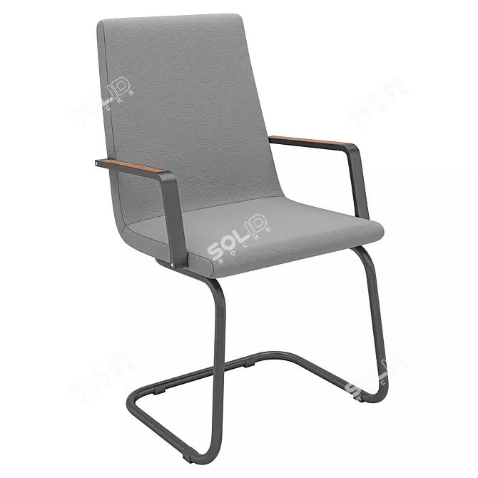 ErgoMax Office Chair 3D model image 3