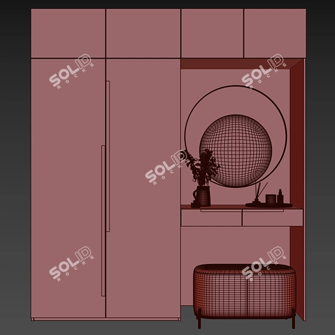 Modern Entryway Furniture 3D model image 5