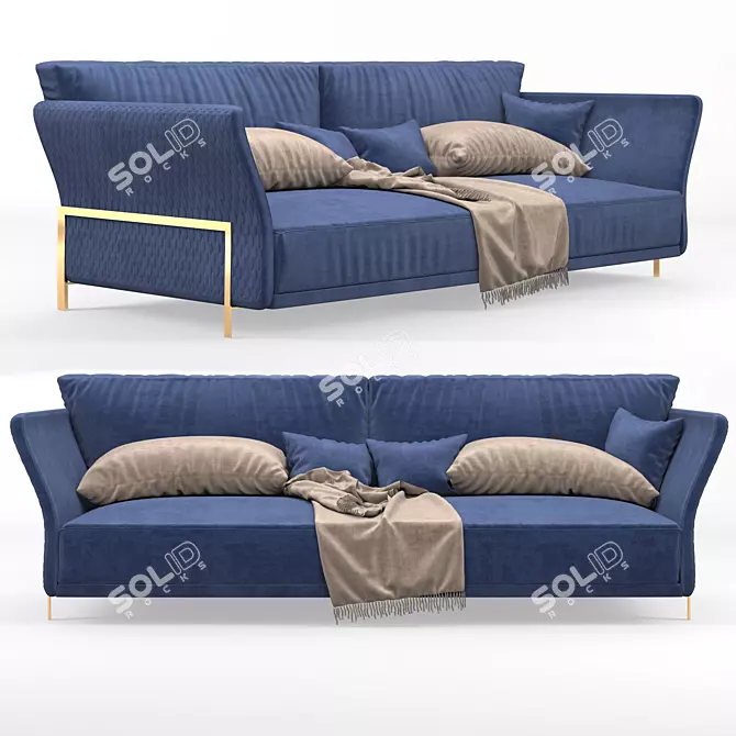 Elegant Cosmo Sofa: Contemporary Comfort 3D model image 1