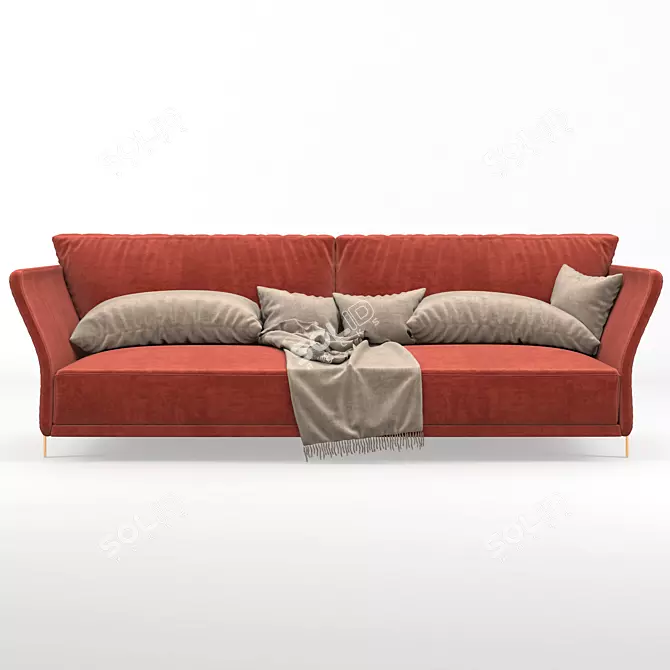 Elegant Cosmo Sofa: Contemporary Comfort 3D model image 3