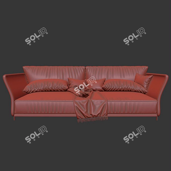 Elegant Cosmo Sofa: Contemporary Comfort 3D model image 5