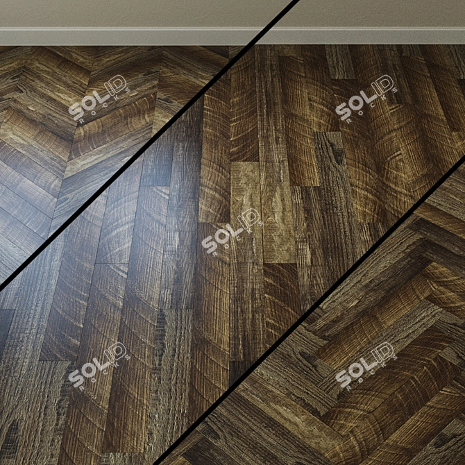 Eco5-11 Walnut Vinyl Tile - Alpine Floor Ultra 3D model image 1