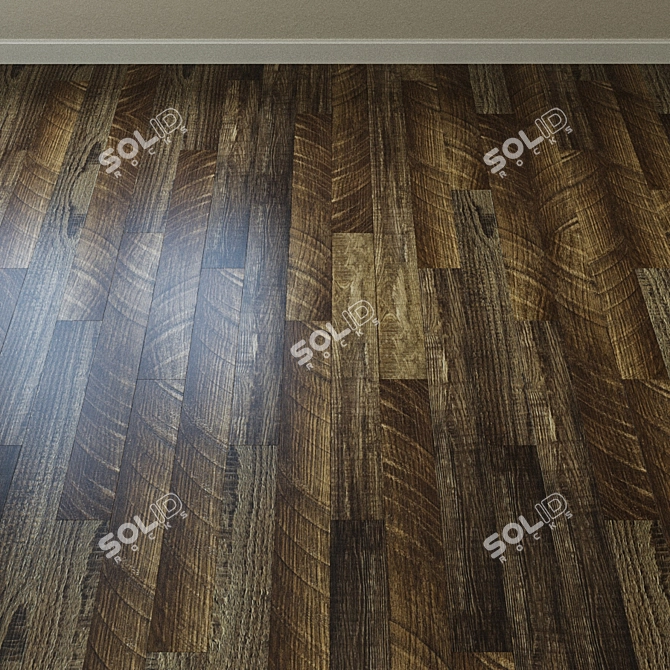 Eco5-11 Walnut Vinyl Tile - Alpine Floor Ultra 3D model image 2