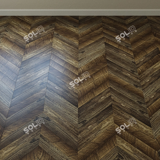 Eco5-11 Walnut Vinyl Tile - Alpine Floor Ultra 3D model image 3