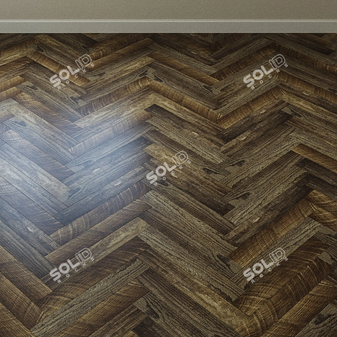 Eco5-11 Walnut Vinyl Tile - Alpine Floor Ultra 3D model image 4