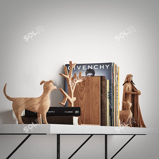 Corona 3.2 Book Decor Set 3D model image 9