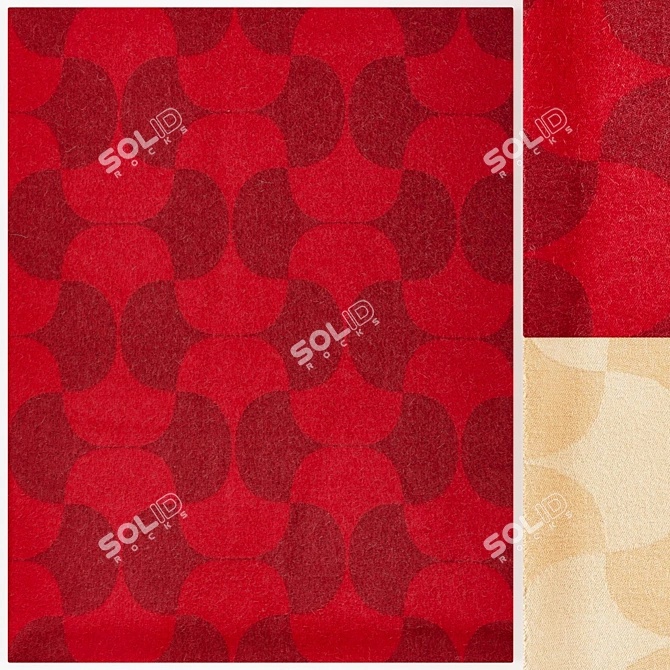 Verpan Polette Rug Set 3D model image 2