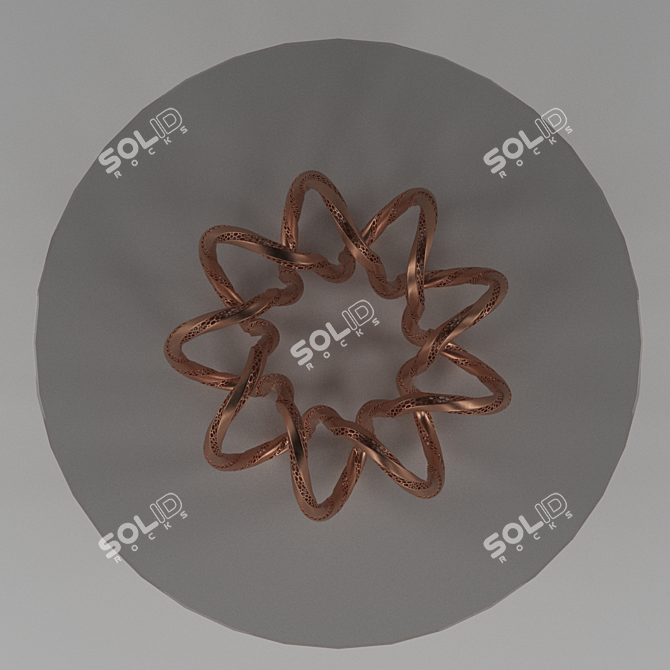 Modern Interwoven Leg Table 3D model image 3