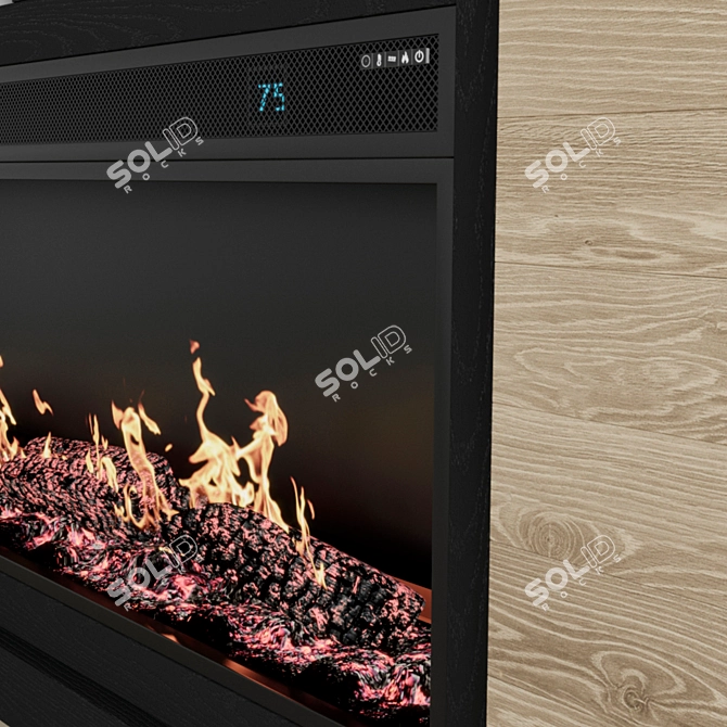 Tonnari Electric Fireplace TV Stand 3D model image 9