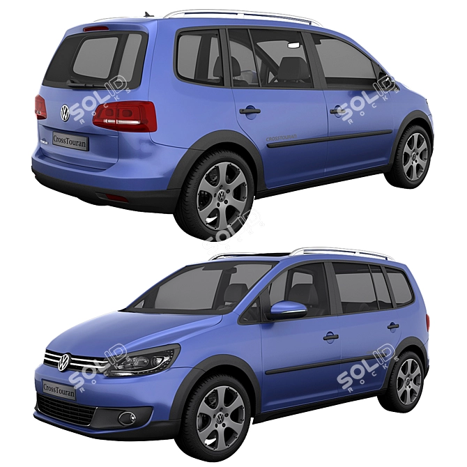 Volkswagen CrossTouran 2011: High-Detailed 3D Model 3D model image 1