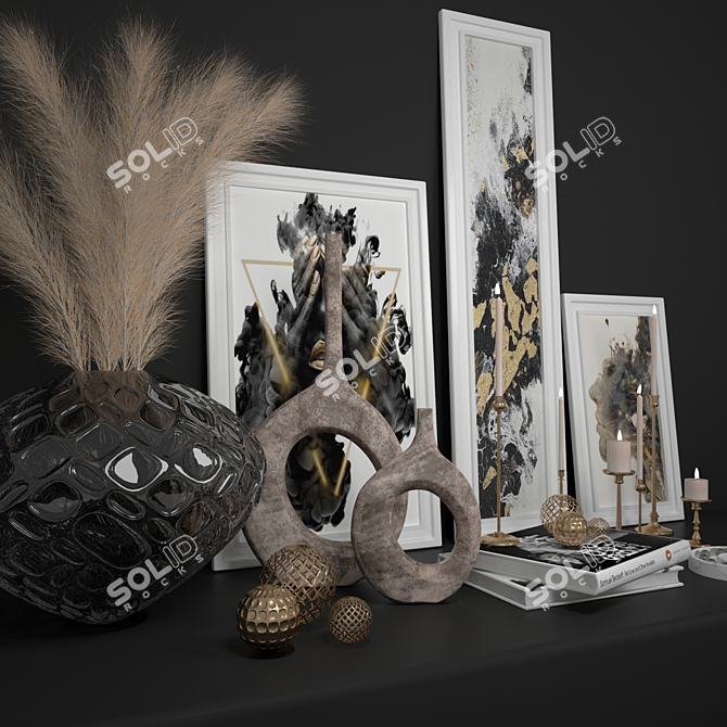 Elegant Decor Set - Vray & Corona 3D model image 2
