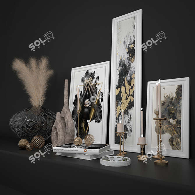 Elegant Decor Set - Vray & Corona 3D model image 3
