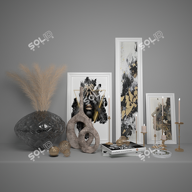 Elegant Decor Set - Vray & Corona 3D model image 5