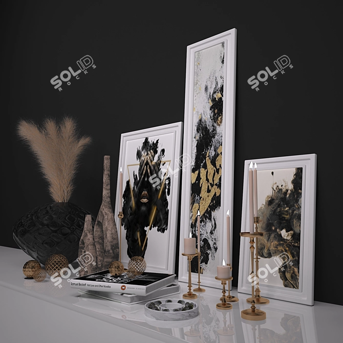 Elegant Decor Set - Vray & Corona 3D model image 7