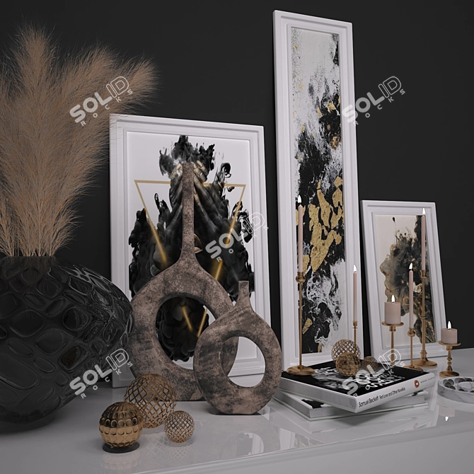 Elegant Decor Set - Vray & Corona 3D model image 8