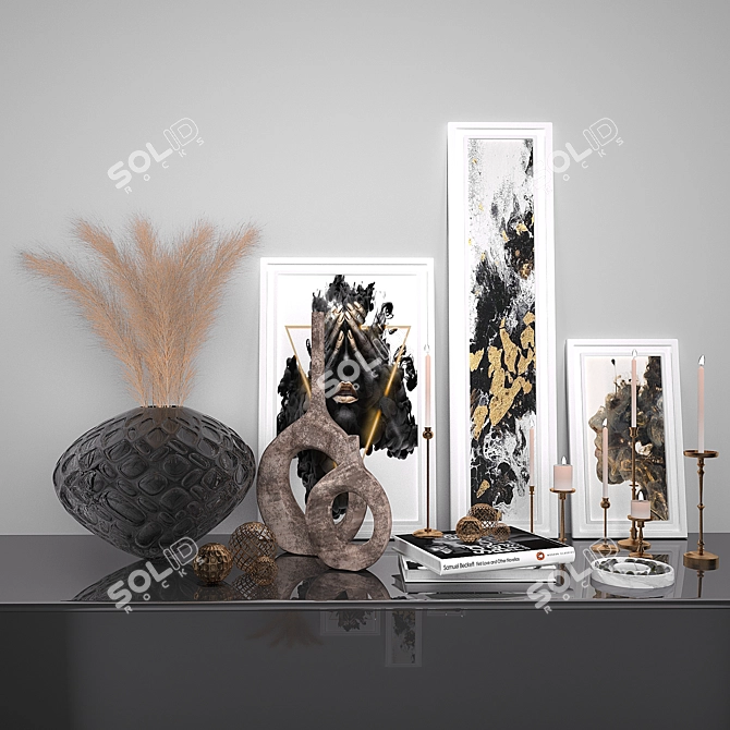 Elegant Decor Set - Vray & Corona 3D model image 11