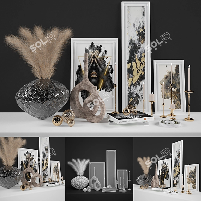 Elegant Decor Set - Vray & Corona 3D model image 14