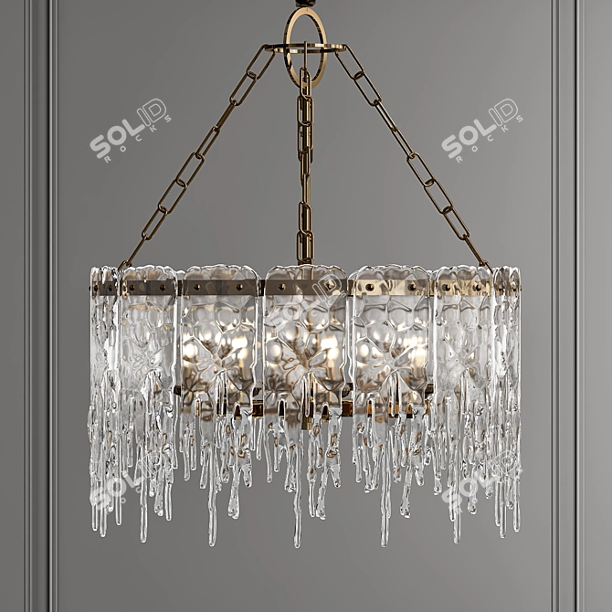 Frostbite Chandelier 3D model image 1