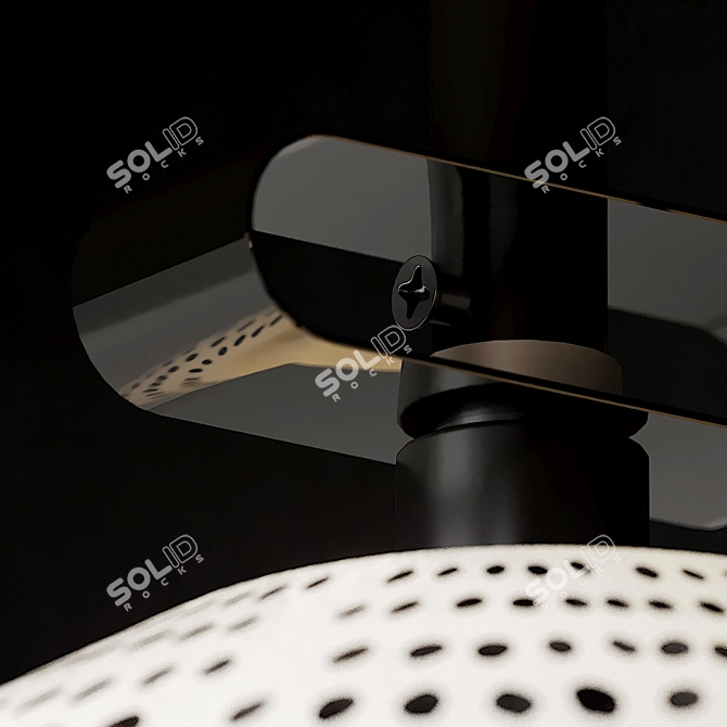 Hand-painted Uteki Table Lamp 3D model image 2