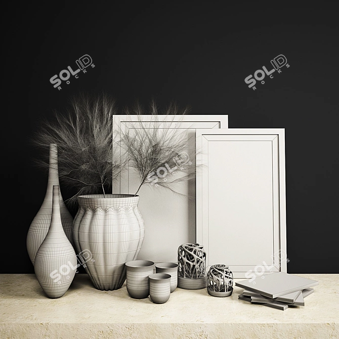 Elegant Decor Set: Versatile & Stunning 3D model image 4