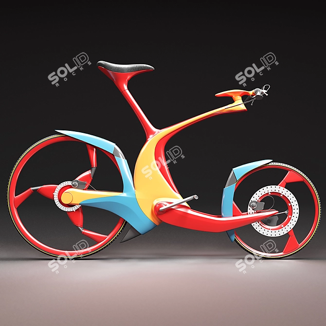 Sleek SRO Bike 3D model image 4