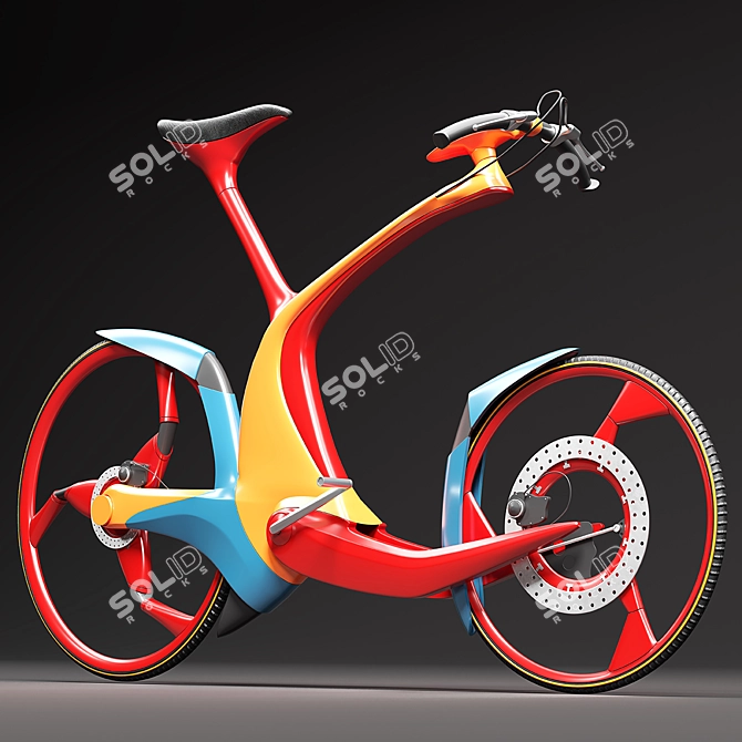 Sleek SRO Bike 3D model image 5