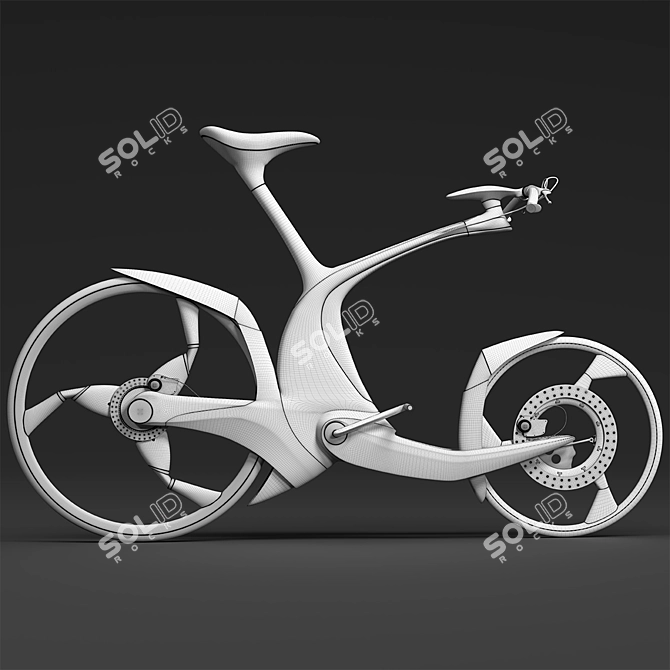 Sleek SRO Bike 3D model image 8