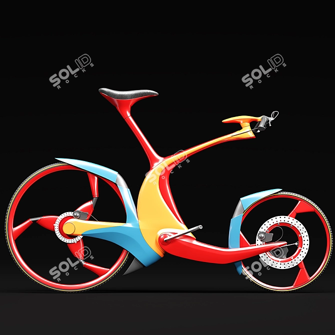 Sleek SRO Bike 3D model image 9