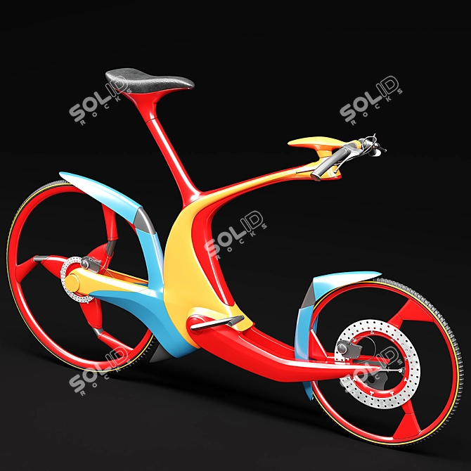 Sleek SRO Bike 3D model image 11