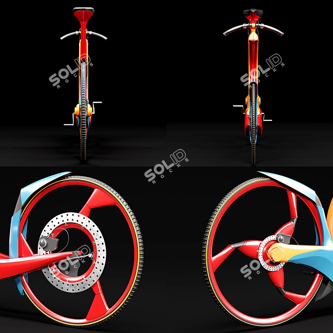 Sleek SRO Bike 3D model image 12