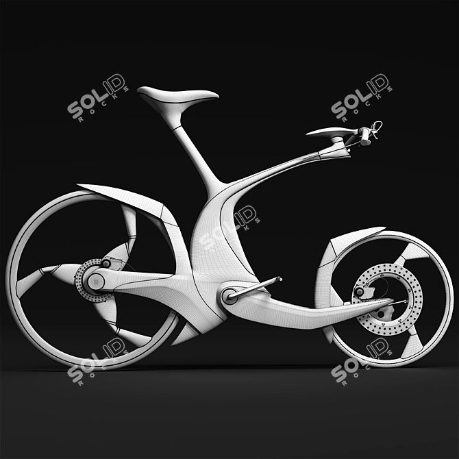 Sleek SRO Bike 3D model image 16