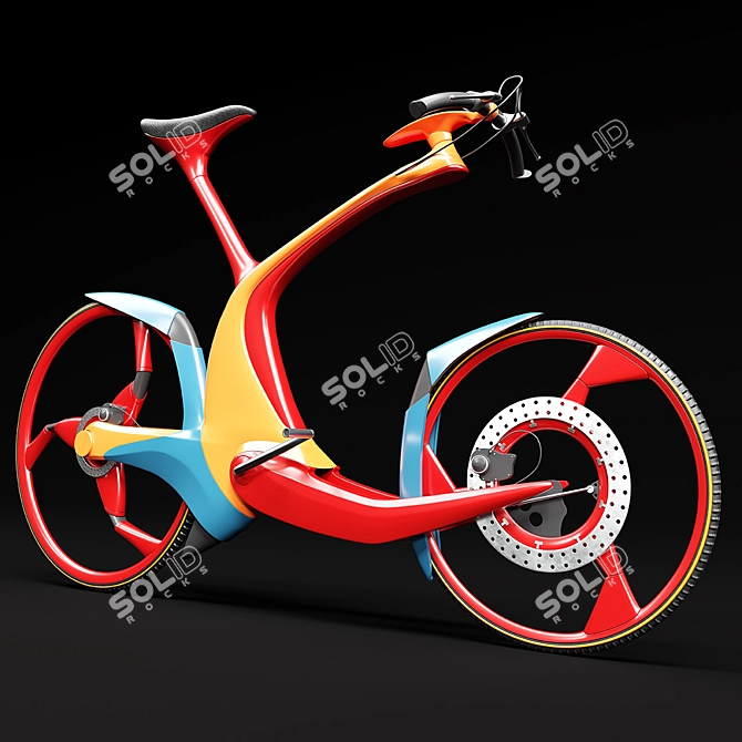 Sleek SRO Bike 3D model image 1