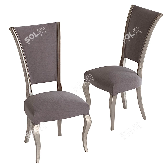 Elegant Rafaello Chair & George Table 3D model image 4