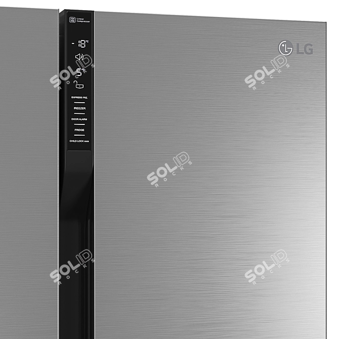 LG GC-B247JLDV Refrigerator 3D model image 3