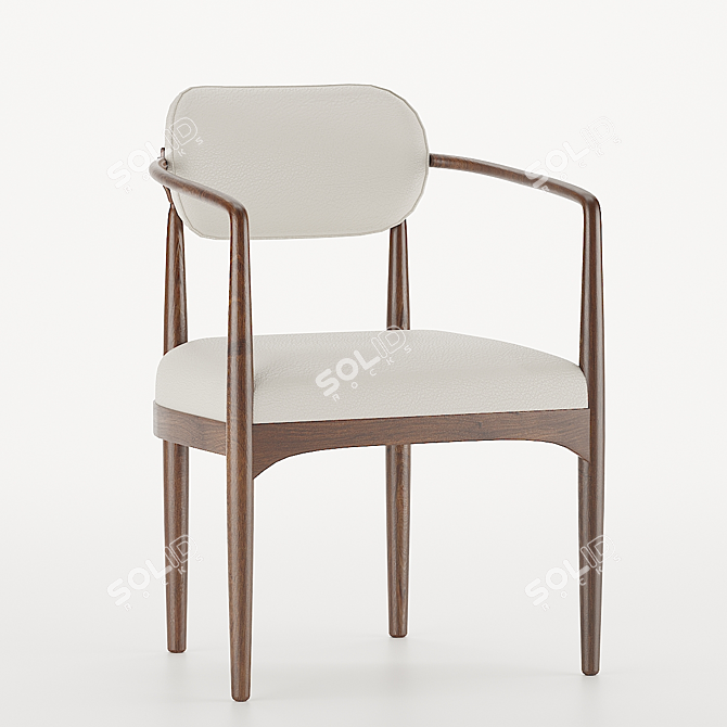 Modern Hand Accent Chair 3D model image 2