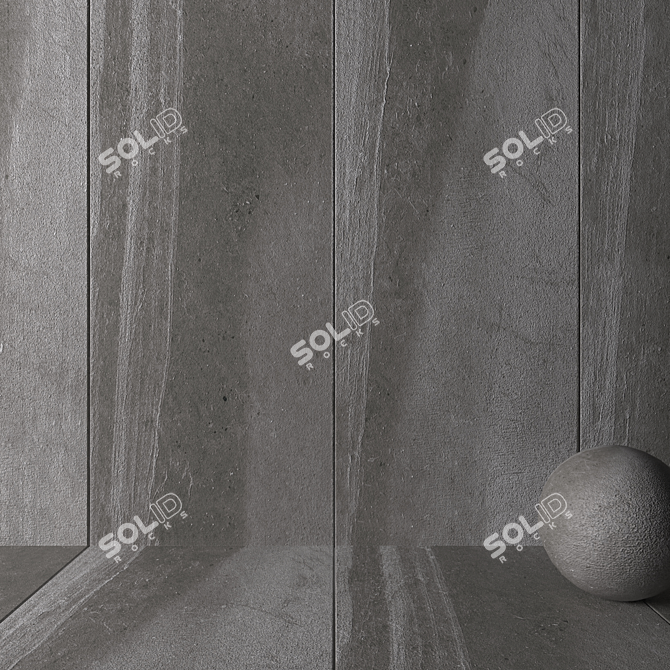 Colorado Grey Stone Wall Tiles 3D model image 2