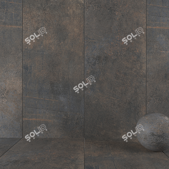 Etna Rust Stone Wall Tiles 3D model image 1