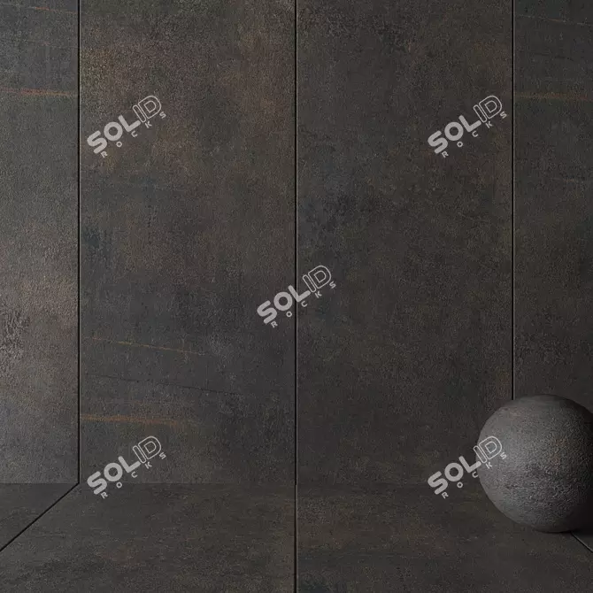 Etna Rust Stone Wall Tiles 3D model image 2