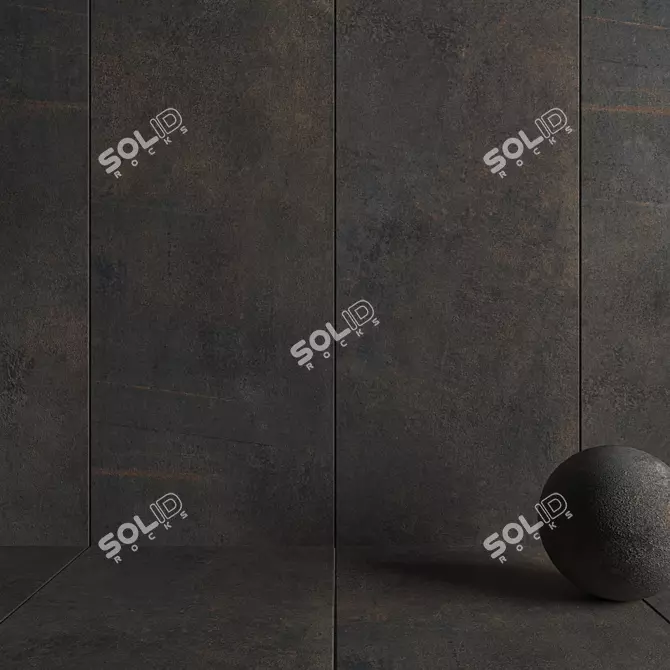 Etna Rust Stone Wall Tiles 3D model image 3