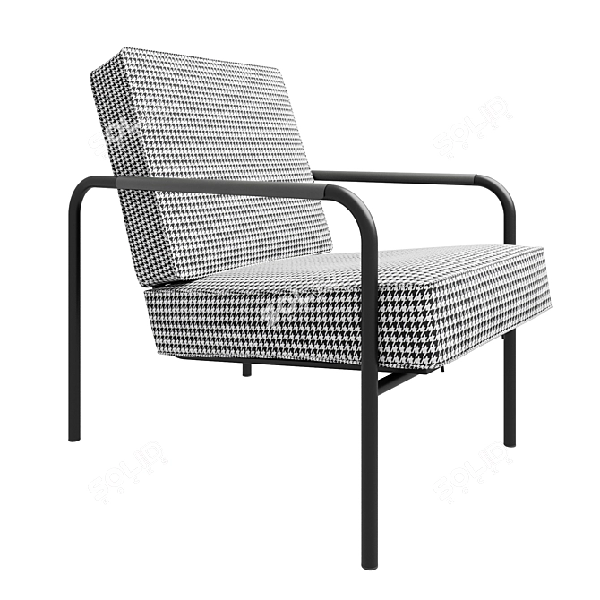 Title: Zanotta Susanna Lounge Chair 3D model image 1