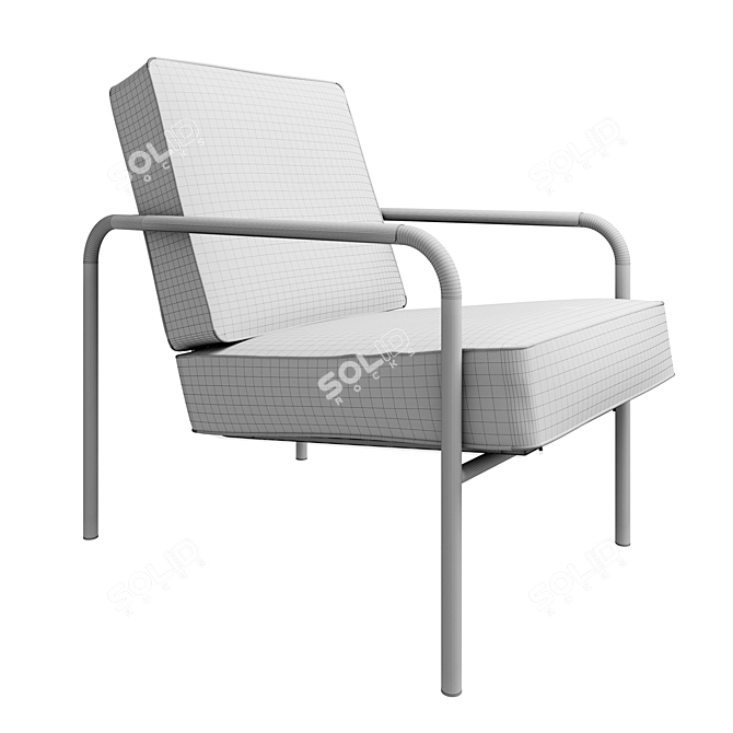 Title: Zanotta Susanna Lounge Chair 3D model image 3
