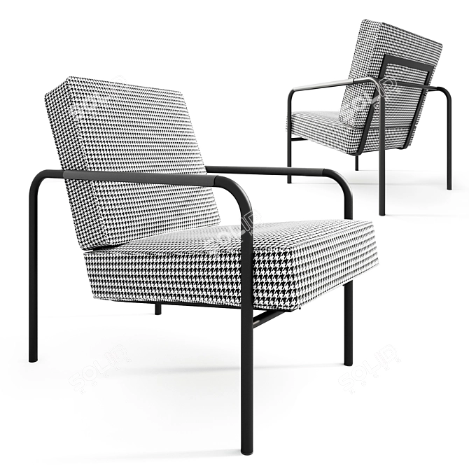 Title: Zanotta Susanna Lounge Chair 3D model image 4