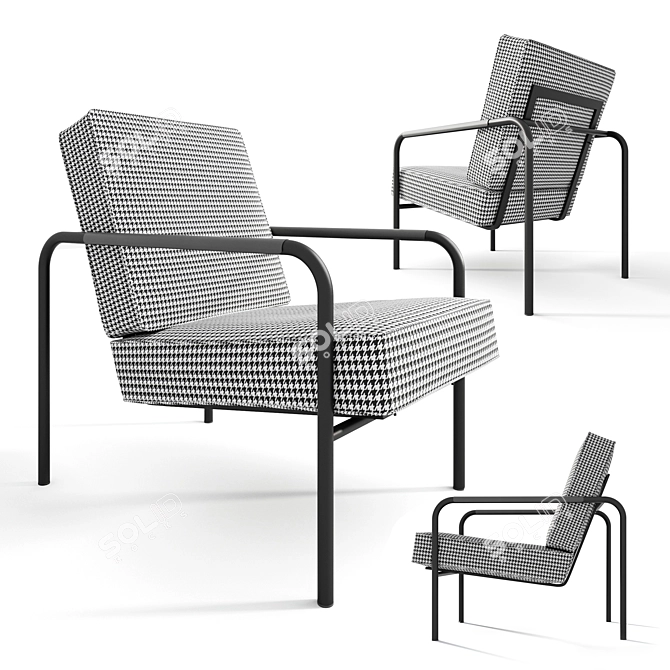 Title: Zanotta Susanna Lounge Chair 3D model image 5