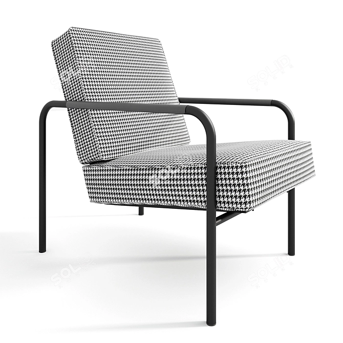 Title: Zanotta Susanna Lounge Chair 3D model image 7
